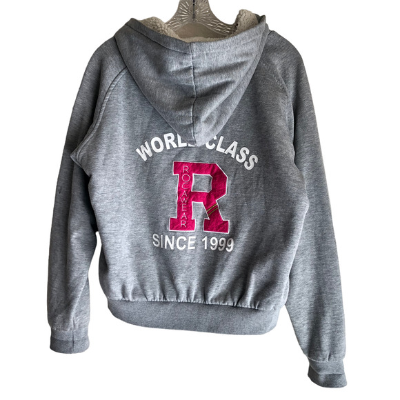 Rocawear Jackets & Blazers - Rocawear Women's Sherpa Hoodie Jacket XL Faux Fur Lined Cotton Fleece Full Zip